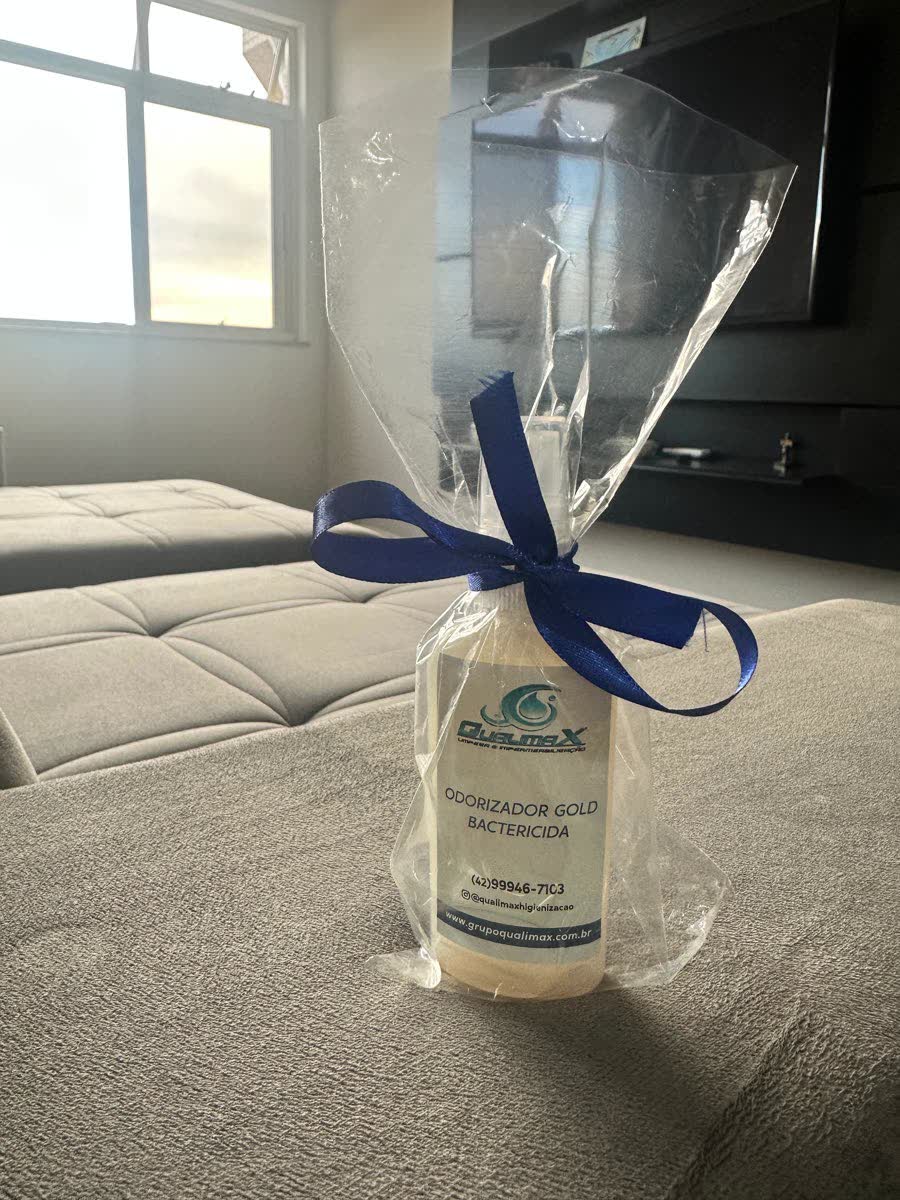 Cortesia Qualimax - Odorizador Gold bactericida
